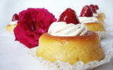 Mini savarin aux fraises