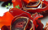 Bouchées de magret de canard aux tomates séchées et comté