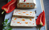 Terrine de chèvre frais aux poivrons rouges