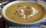 Velouté de courge au munster