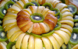 Couronne de pommes aux kiwis