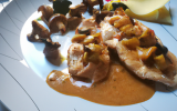 Escalopes de dinde sauce Madère Cruz & girolles