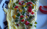 Omelette aux poivrons