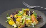 Salade fraîche thon, pamplemousse et moutarde