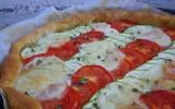 Tarte chorizo, courgettes, tomates et mozzarella