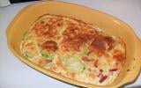 Gratin de courgettes et lardons