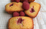 Financiers aux framboises, sans gluten