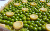 Tarte aux petits pois