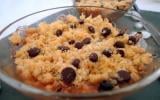 Crumble aux fruits et au chocolat maison