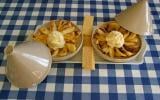 Tajine de pommes avec glace à la vanille rapide