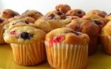 Muffins au miel et fruits rouges sans gluten