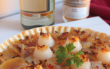 Tarte fine de coquilles Saint-Jacques aux endives caramélisées aux épices