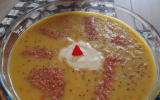 Velouté de lentilles au surimi