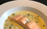 Blanquette de saumon aux poireaux