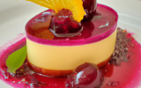 Bavarois cassis et jus de citron