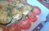 Gratin de courgettes tomate et Mozza