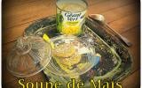 Soupe de maïs et croquette de foie gras