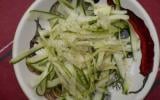 Carpaccio de courgettes