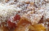 Crumble aux prunes super light