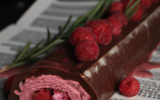 Bûche choco framboise