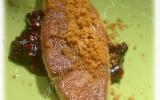 Foie gras poêlé aux spéculoos et lit de fruits rouges