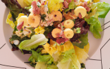 Salade landaise au saint marcellin