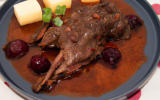 Gibelotte de lapin au vin rouge