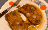 Escalopes de veau flambee au cidre