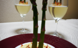 Mousse d'asperges blanches au vin blanc