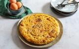 Frittata de pâtes façon carbonara