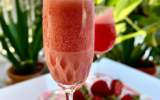 Jus de fraise glacé au rosé