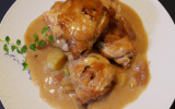 Chapon aux cardons sauce au whisky