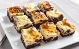 Cheesecake sur lit de brownie