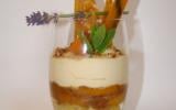 Tiramisu aux abricots, noisette, caramel, et son coulis à la vanille