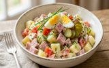 Salade de pommes de terre au jambon