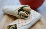 Wraps au poulet et pesto