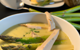 Soupe  aux asperges / poulet