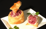 Feuilletés tartare et jambon