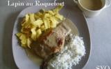 Lapin à la crème de Roquefort