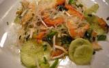 Salade vietnamienne aux vermicelles de riz et crevettes