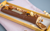 Bûche au praline et noisettes