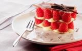 Millefeuille chocolat blanc framboises