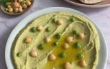 Houmous de pois chiches aux petits pois