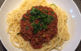 Spaguettis à la sauce bolognaise