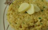 Risotto au riz complet et à l'ail blanc de Lomagne