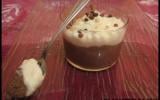 Duo de mousses choco-poire en verrine