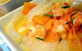 Nage de crevettes aux pamplemousses