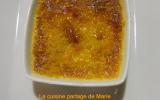 Crème brûlée mandarine thé vert