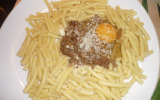 Pâte à la carbonara au vinaigre balsamique