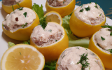 Citrons farcis au thon et à la mayonnaise